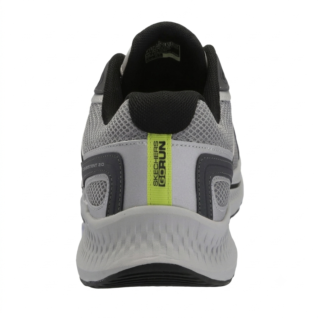 Skechers Mens Panelled Running Shoes With Lace-Up Closure - Go Run Consistent 2.0 Silver Wolf Grey